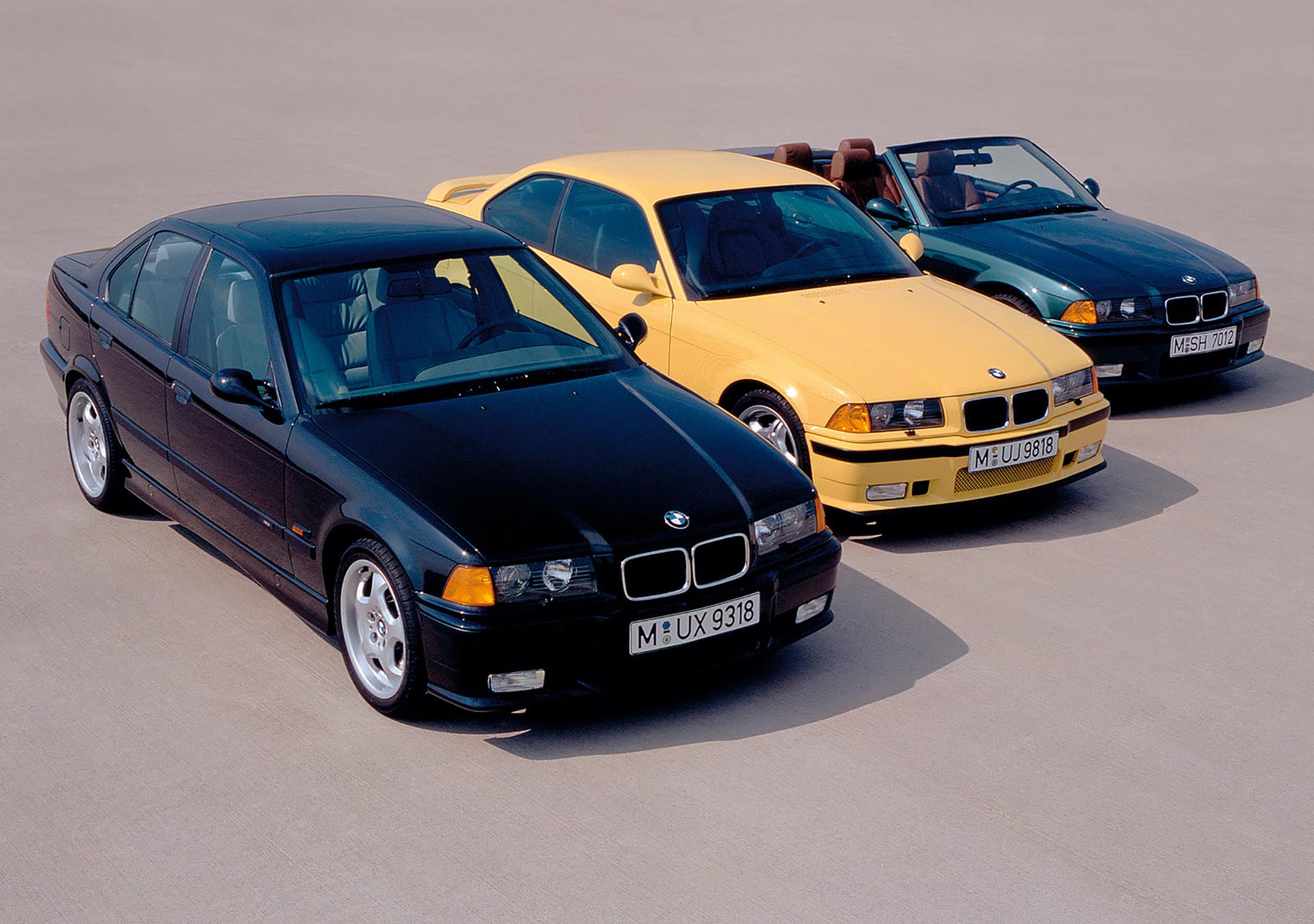 05_BMW E36 M3 coupe sedan convertible