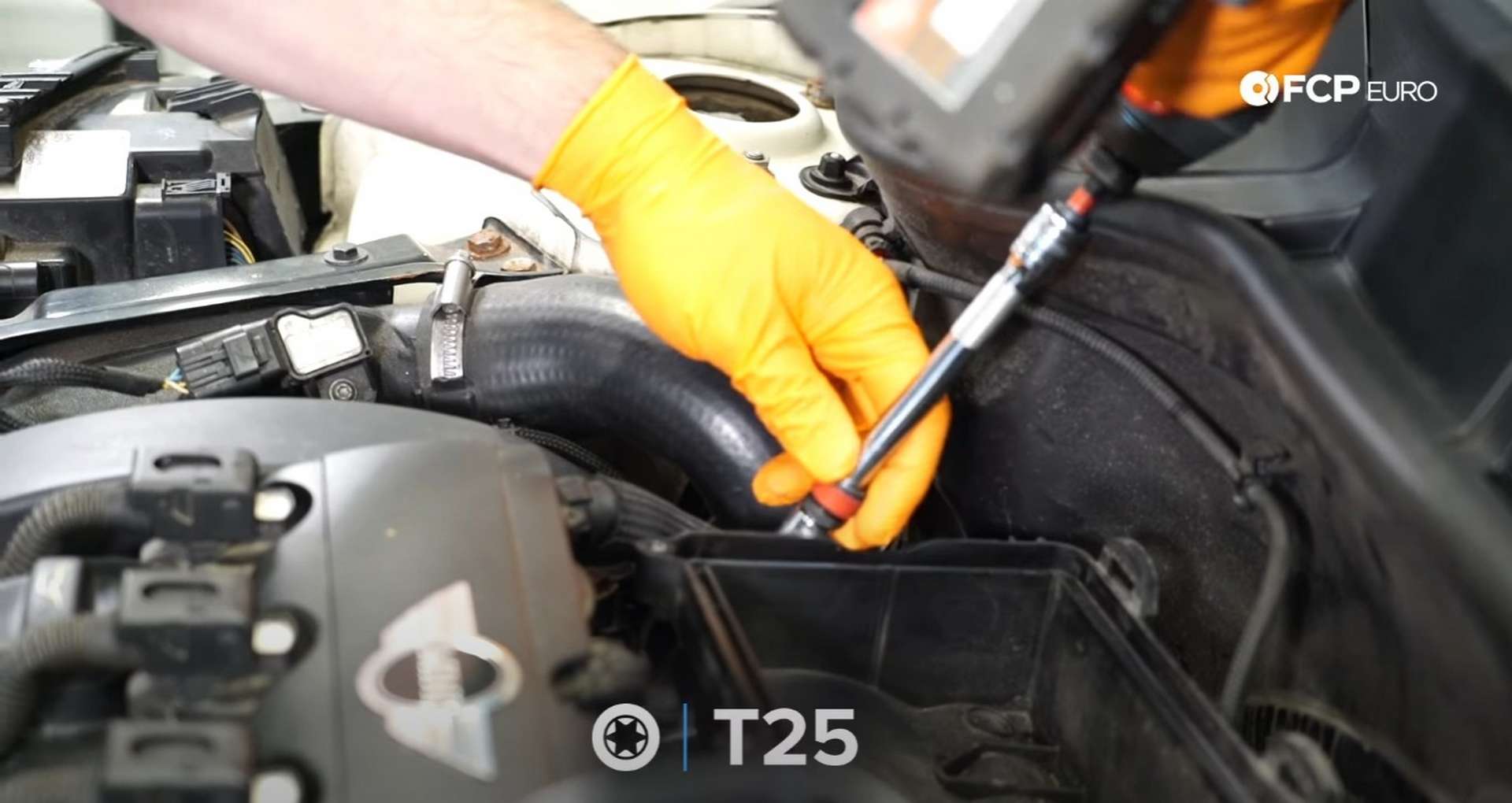 DIY MINI R56 Timing Chain Replacement removing the airbox’s fastener