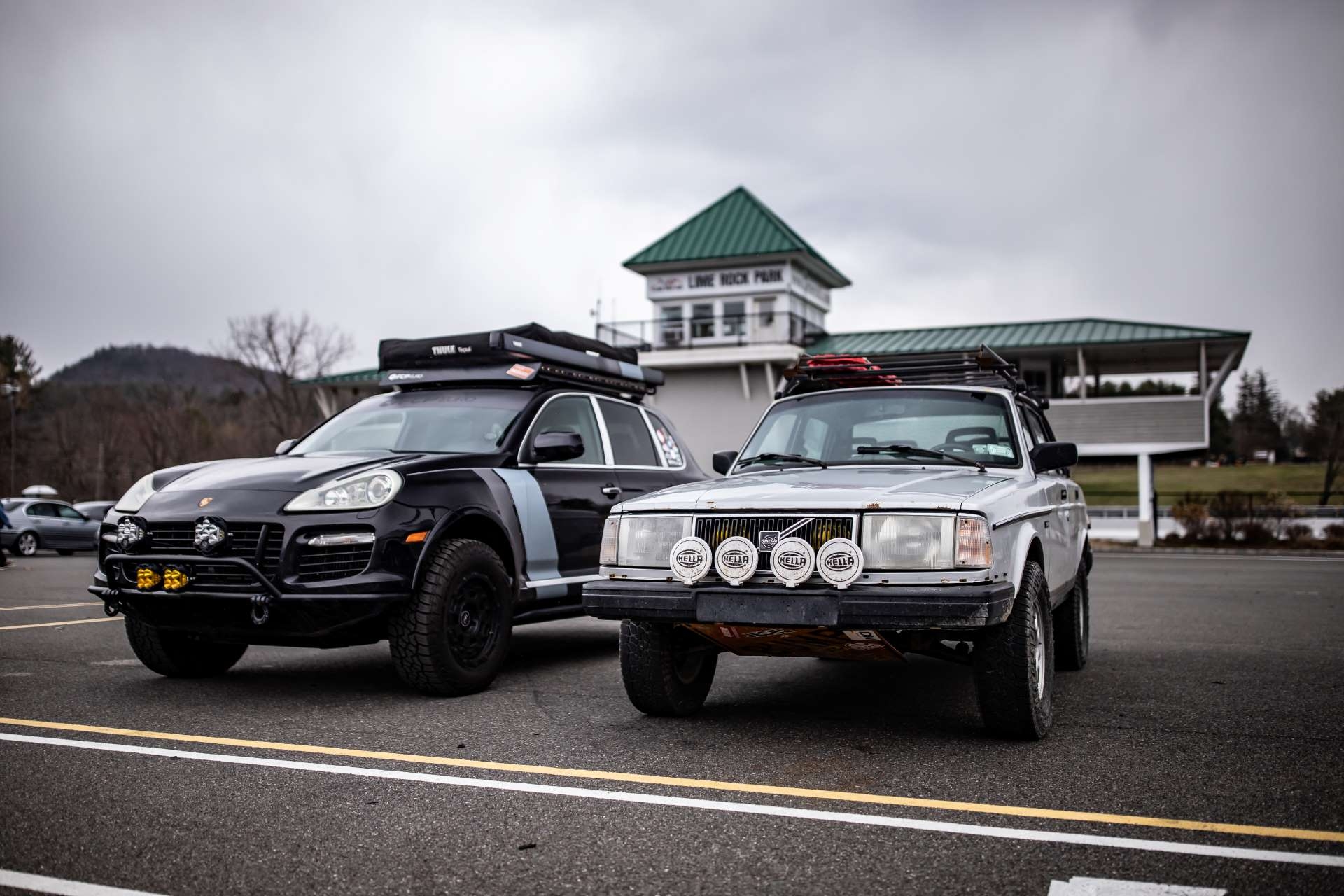 Lifted 1992 Volvo 240 Off-Road Lime Rock Park