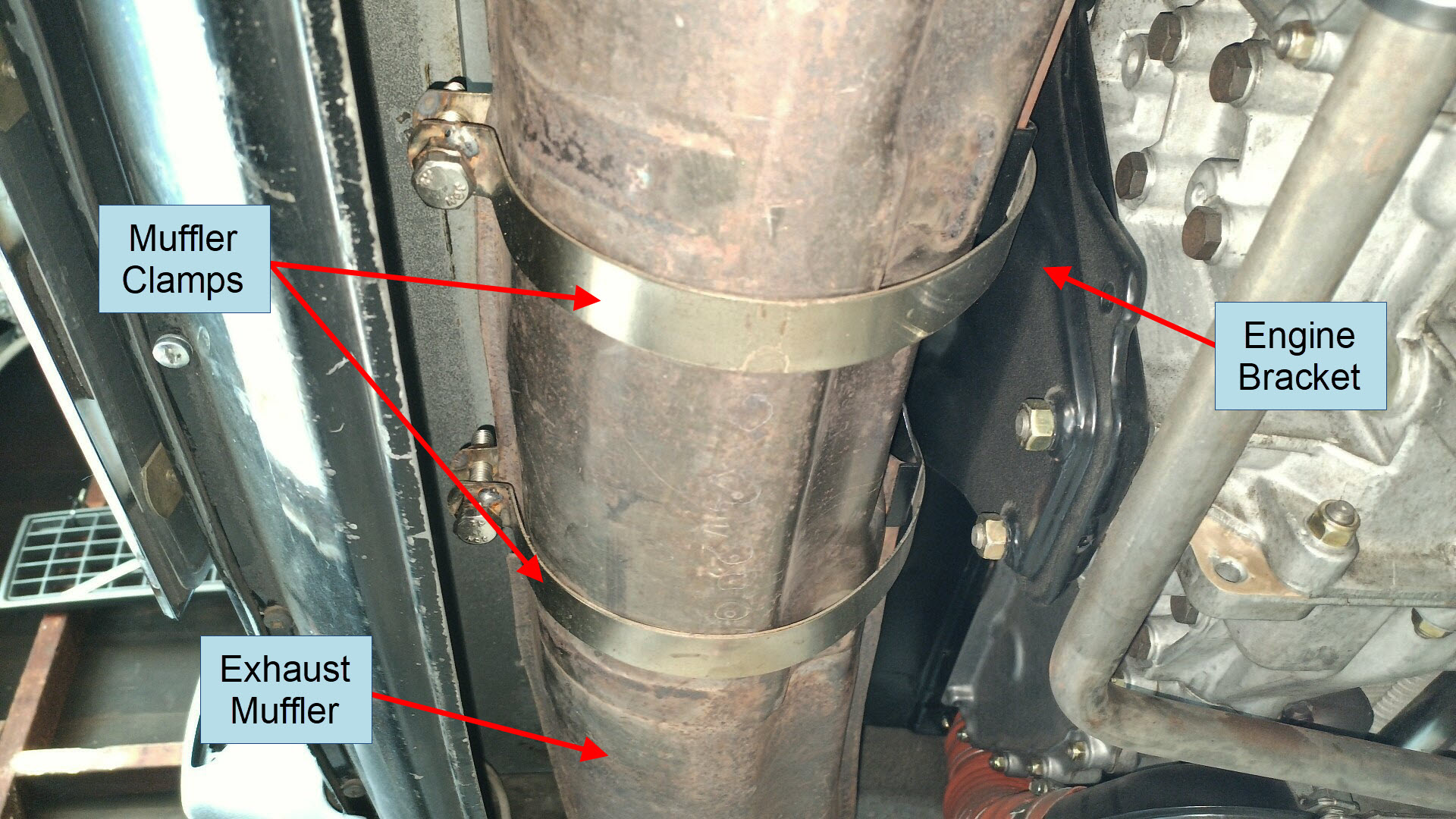 Air-cooled Porsche 911 muffler