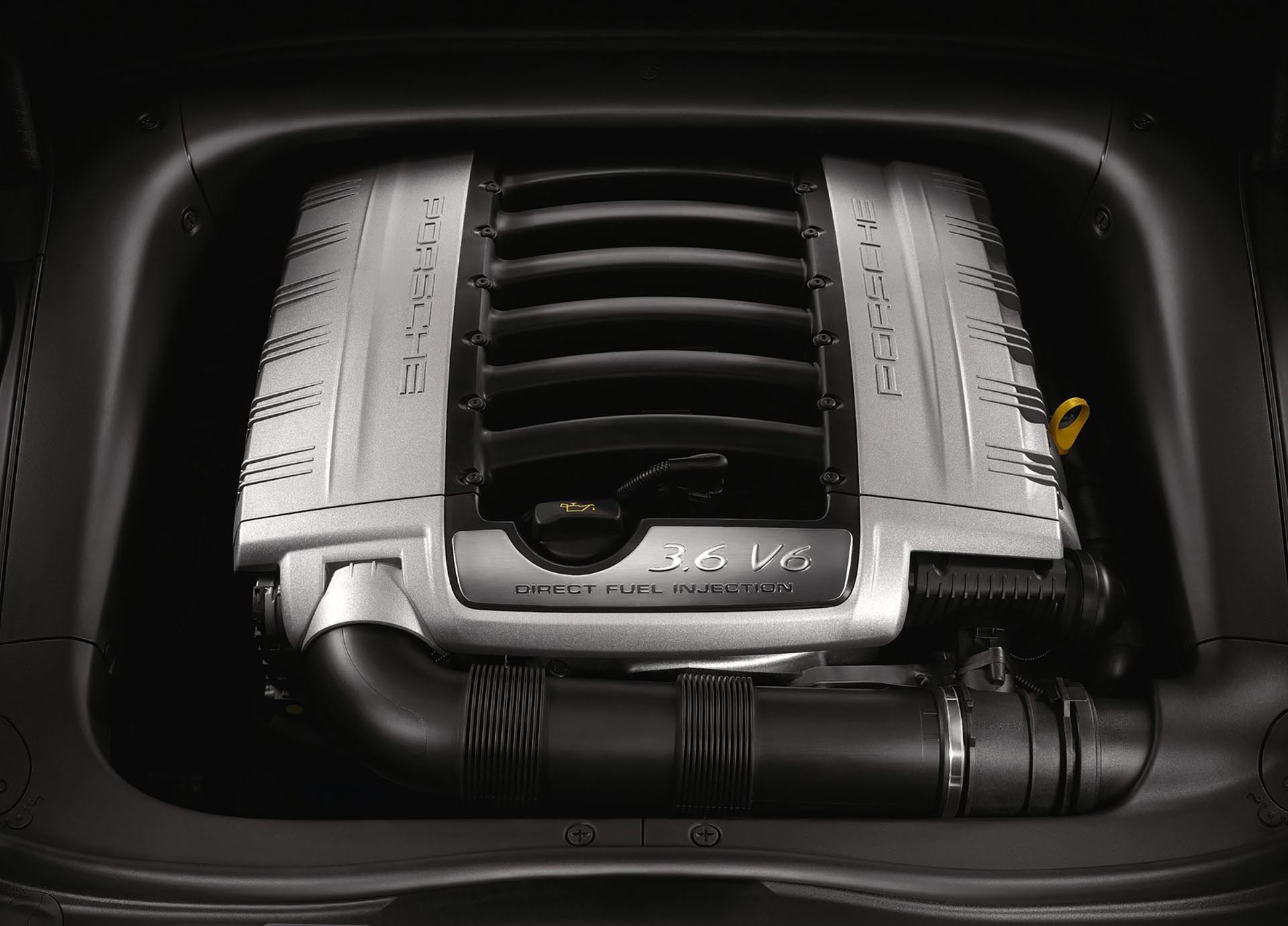 07_Porsche 957 Cayenne 3.6 VR6 base engine bay