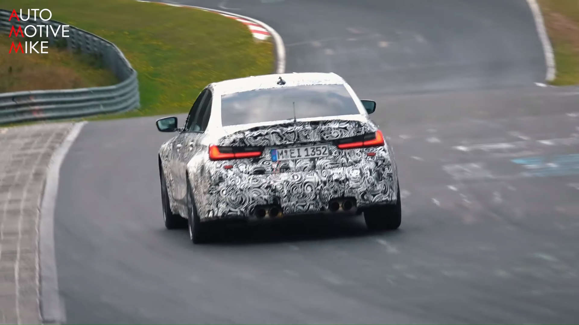 2021 BMW G80 M3 Nurburgring Nordschleife Spy Shots Rear