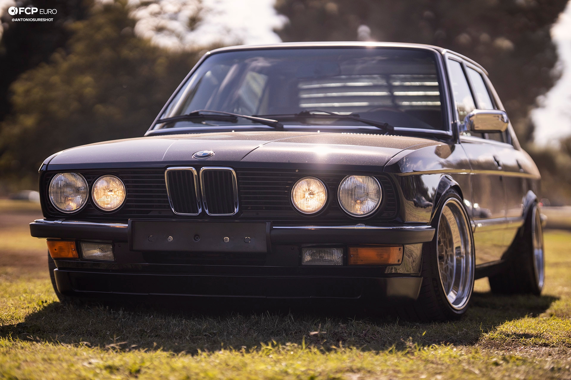 BMW E28 M60B40 V8 Engine Swap 535i Front End Lowered