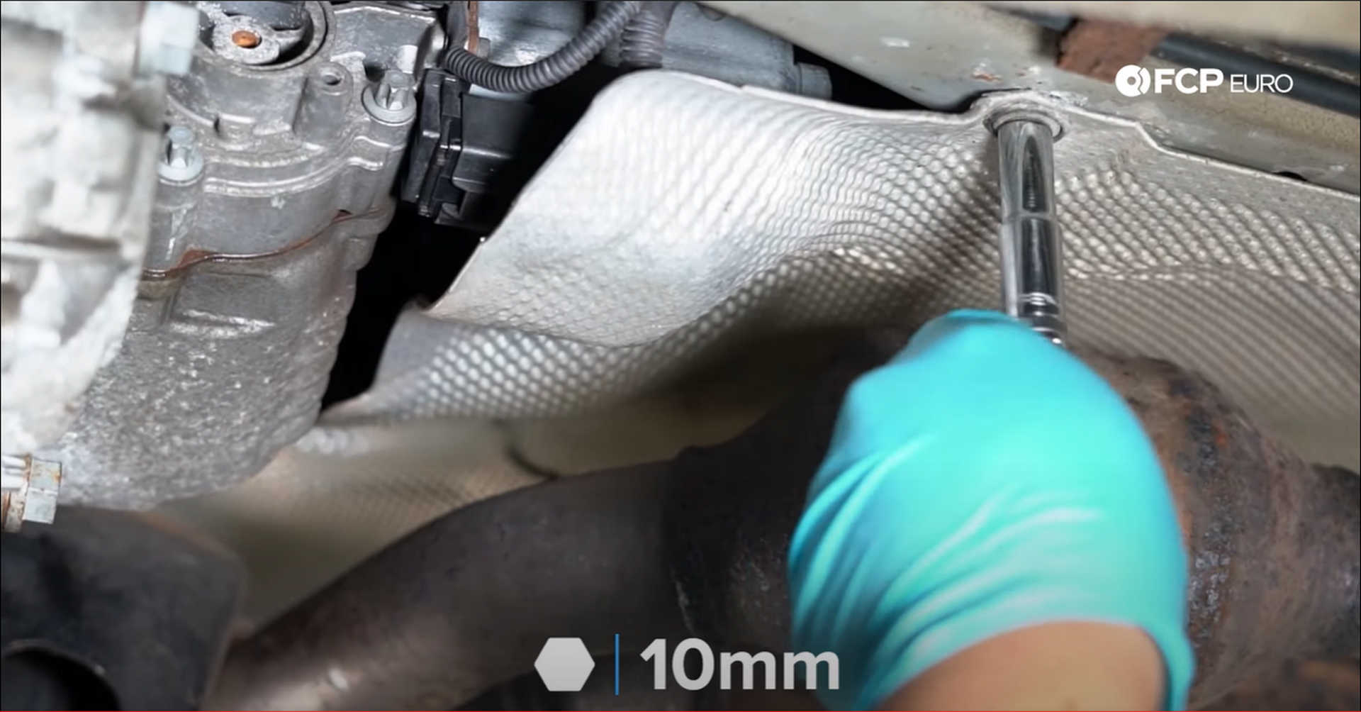DIY BMW X3 Transfer Case Actuator refitting the heat shield