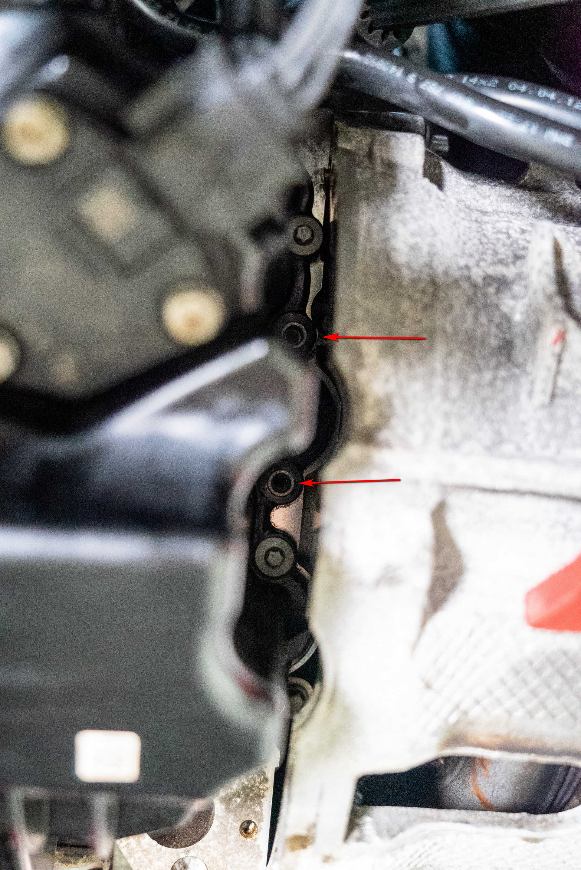 DIY BMW N20 Timing Chain special oil pan bolt locations