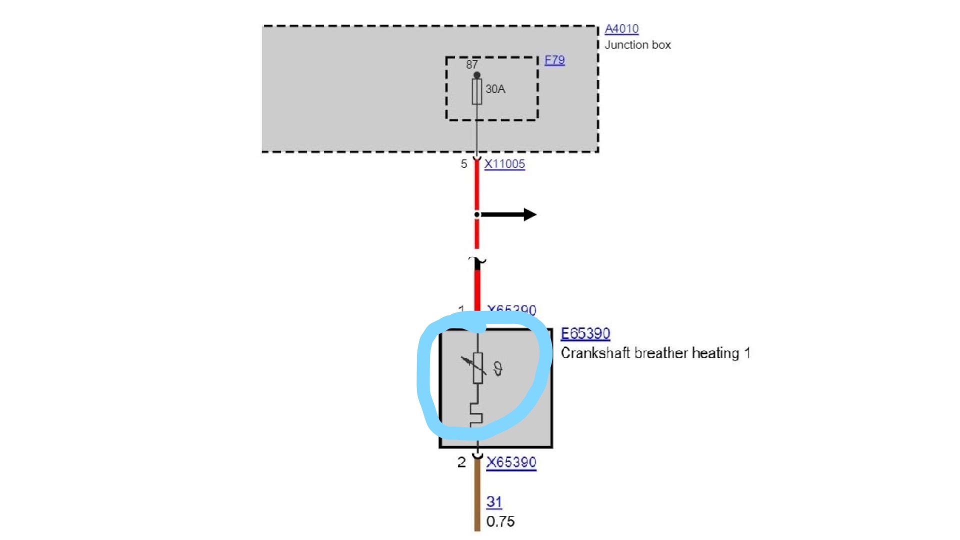 BMW PCV heater wiring diagram