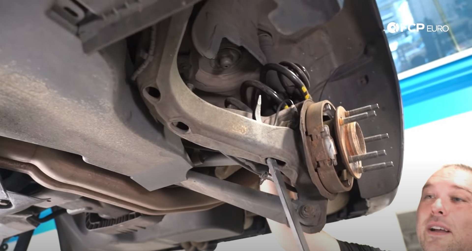 DIY E46 BMW M3 Rear Subframe Refresh Part 1 removing the coil spring