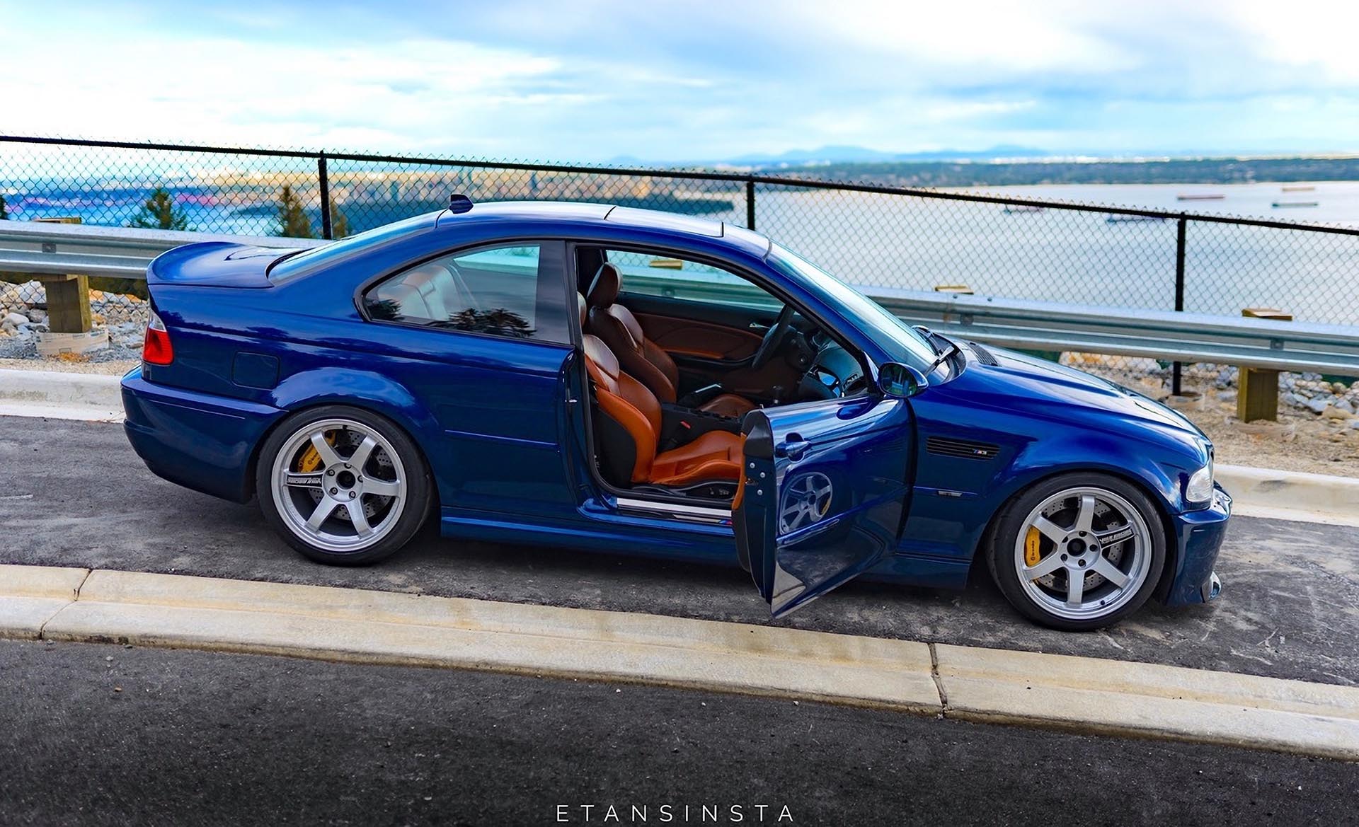 pouya bmw e46 m3 csl profile volk te37