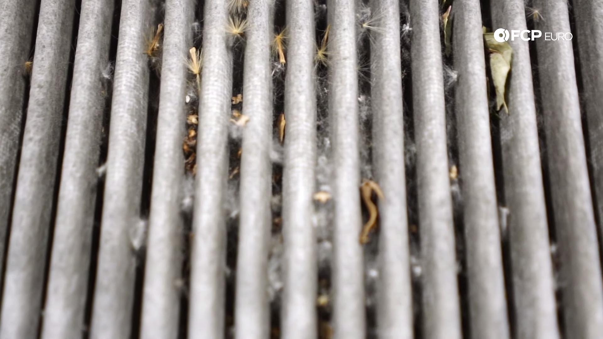 dirty cabin air filter