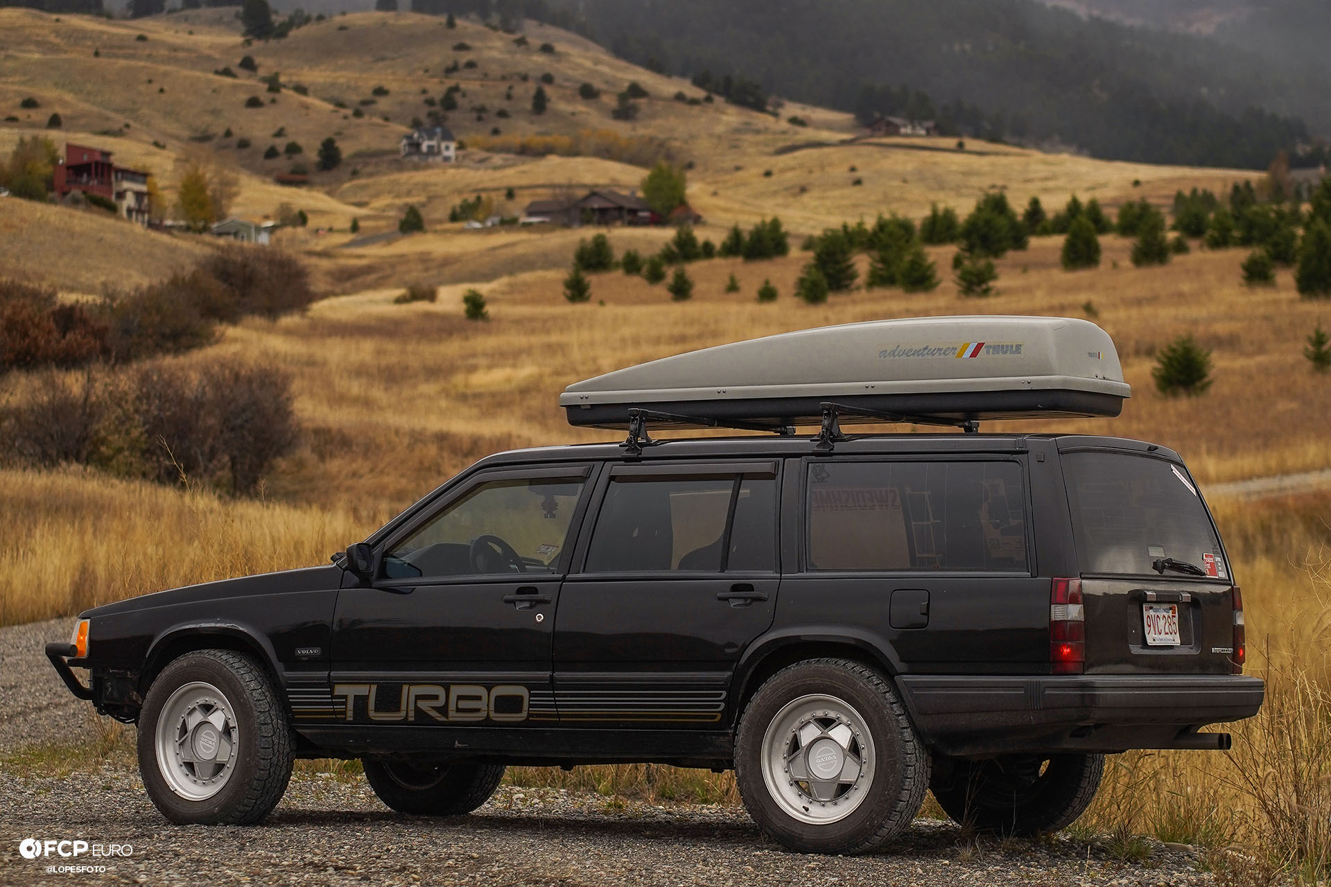 Swedish Metal Overlanding Volvo 940 Turbo Wagon Rear Quarter Shot