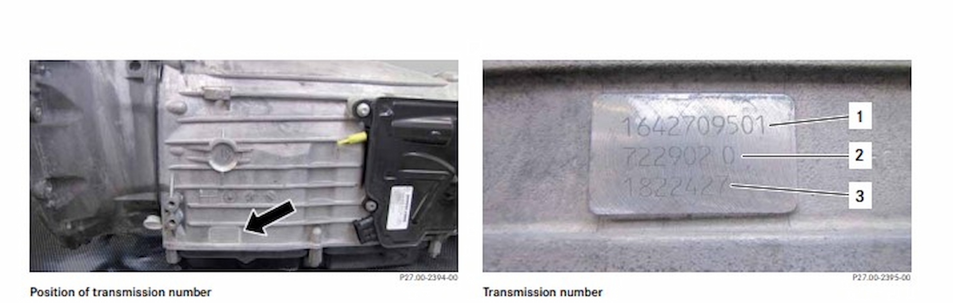 FCP Euro 722.9 Transmission Guide Serial Numbers