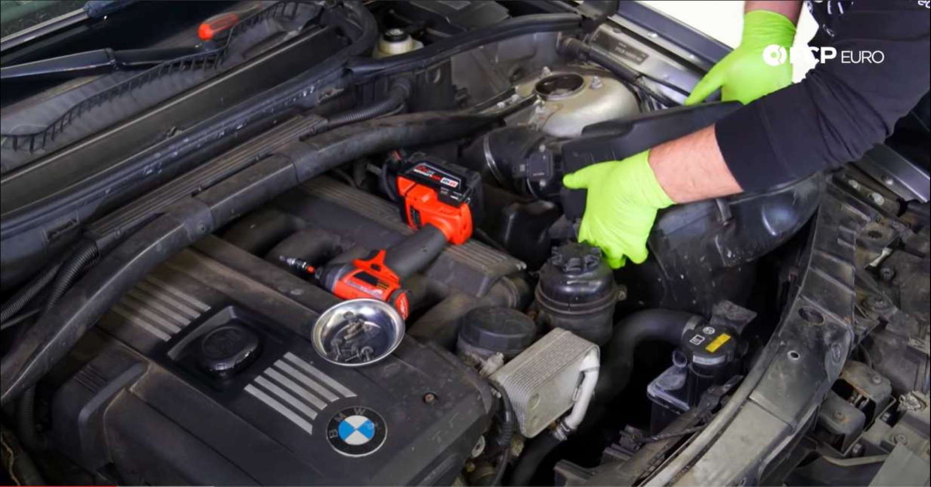 BMW N52 Alternator Replacement removing airbox