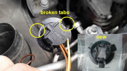 How to Reinforce a Broken Headlight Retainer on a Saab 9-3