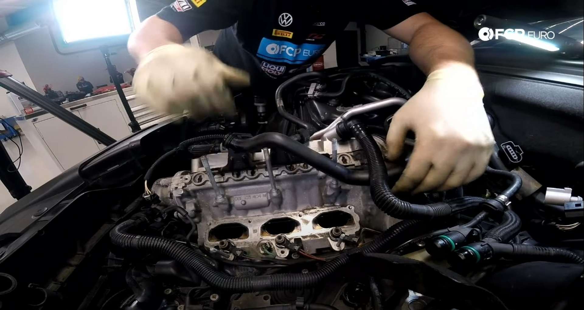 DIY Audi 3.0T PCV/AOS Replacement moving coolant pipe onto stud