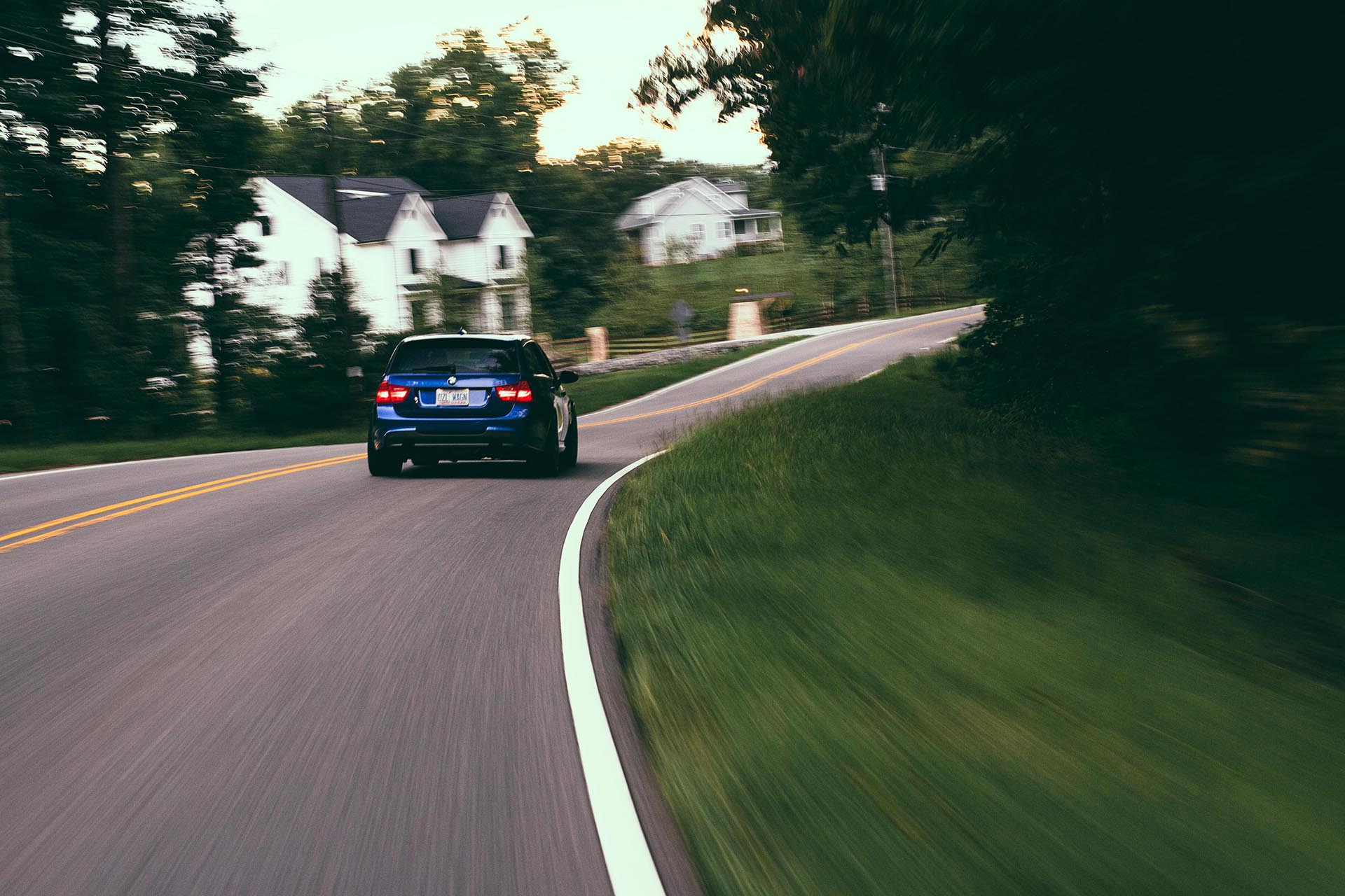 BMW E91 335d rolling shot rear