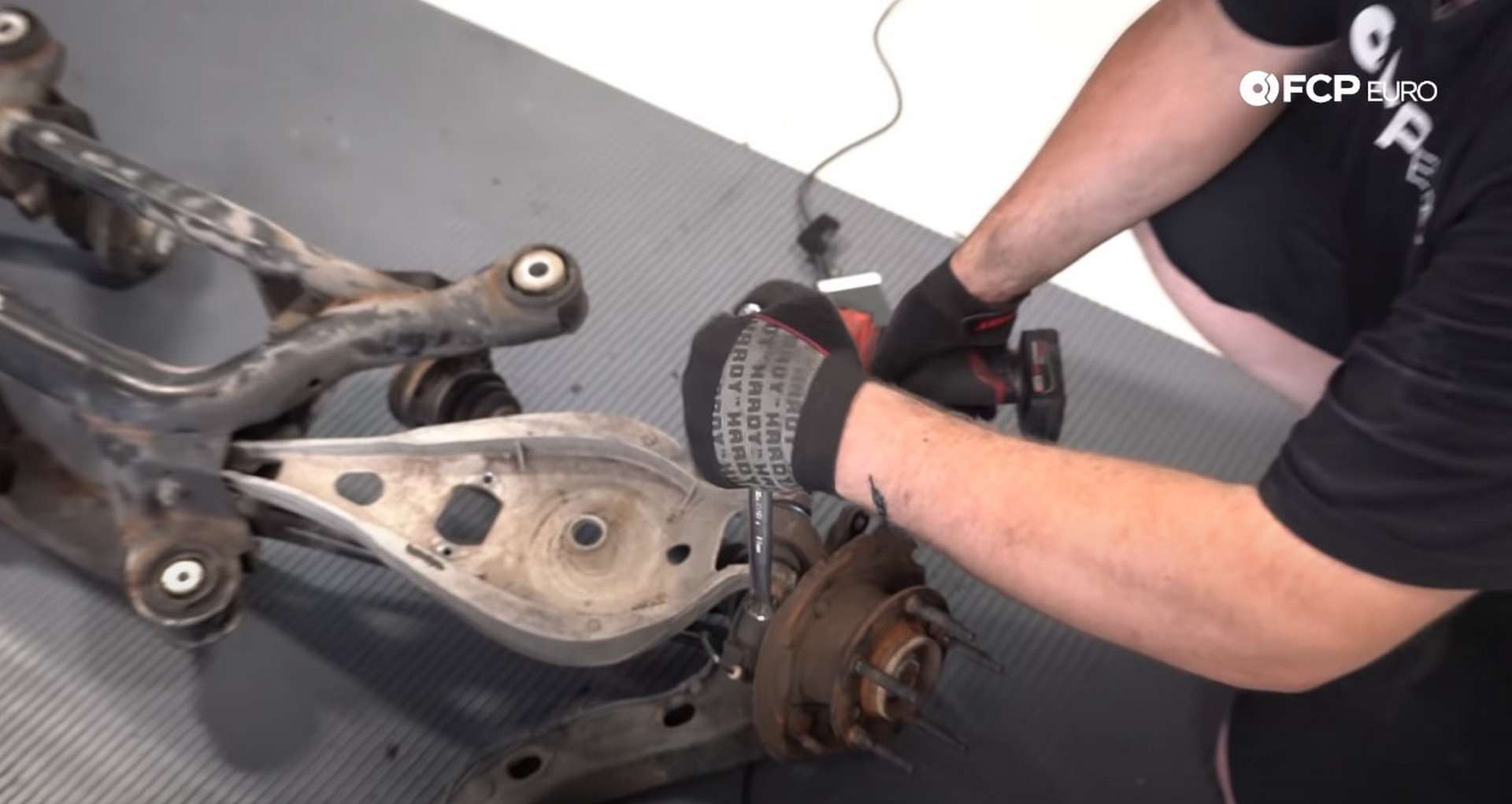 DIY E46 BMW M3 Rear Subframe Refresh Part 2 removing the knuckle from the subframe