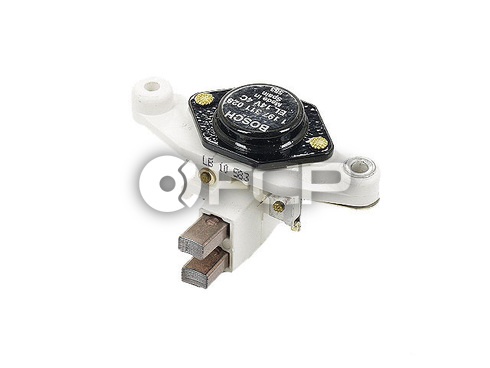 A typical Bosch voltage regulator including carbon brushes.