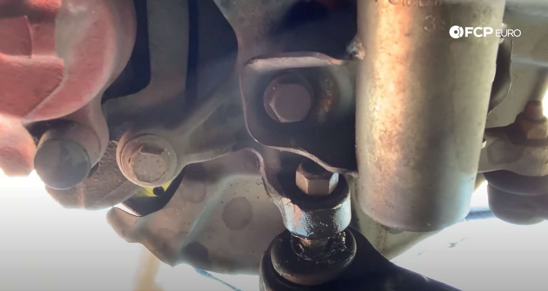 DIY BMW E36 Control Arm and Bushings the ball joint separated from the knuckle