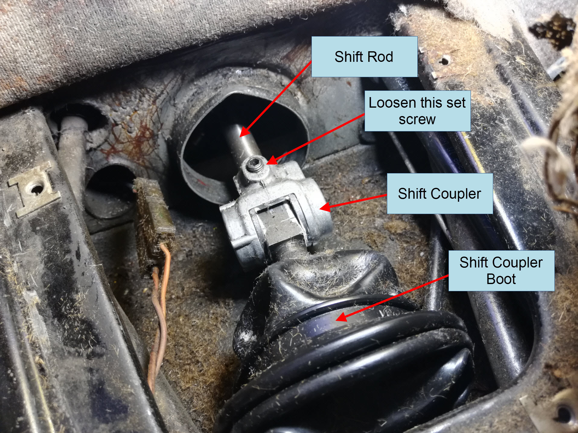 Air-cooled Porsche 911 shift coupler.
