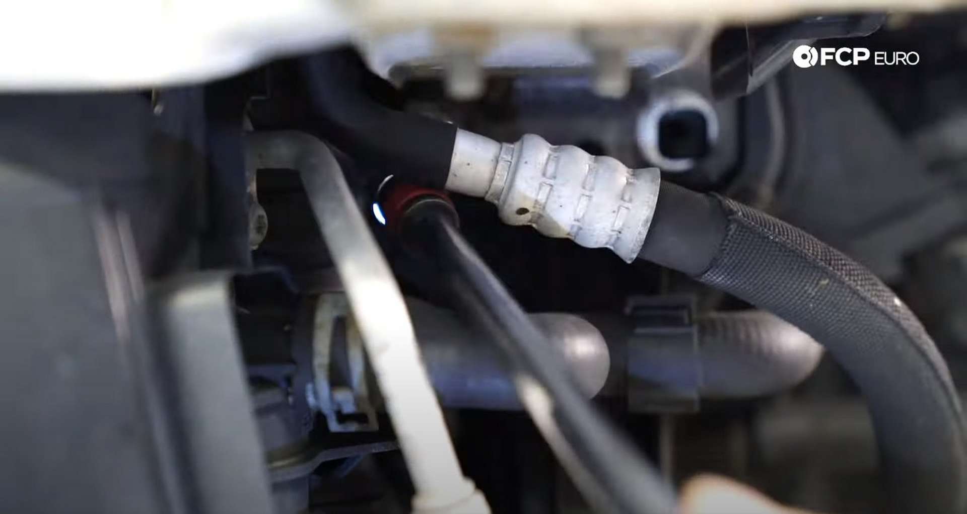 DIY Audi B8.5 Water Pump and Thermostat Replacement removing the bumper beam bolts