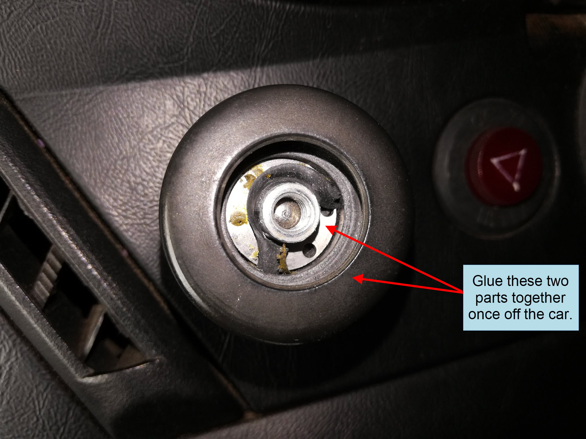 Air-cooled Porsche 911 headlight switch repair.