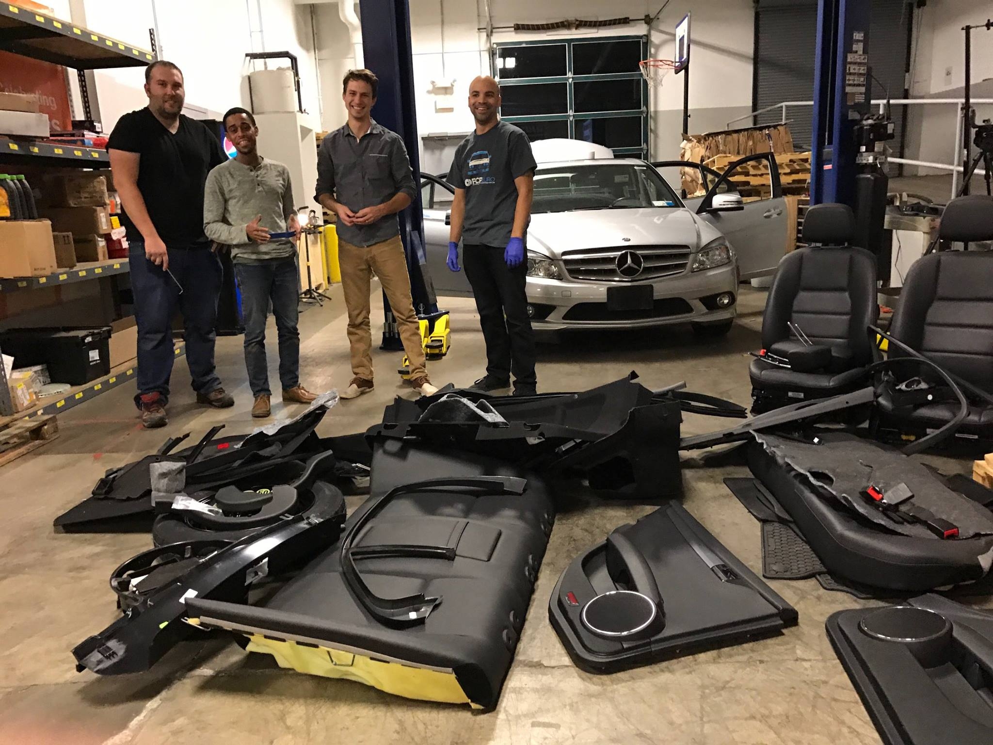 Mercedes C300 Race Car Update - Stripping the Car