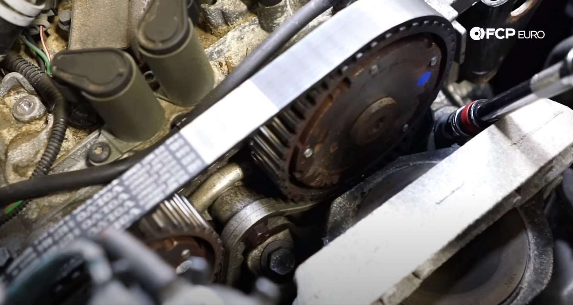 DIY Volvo P1 Timing Belt Replacement removing the upper engine mount