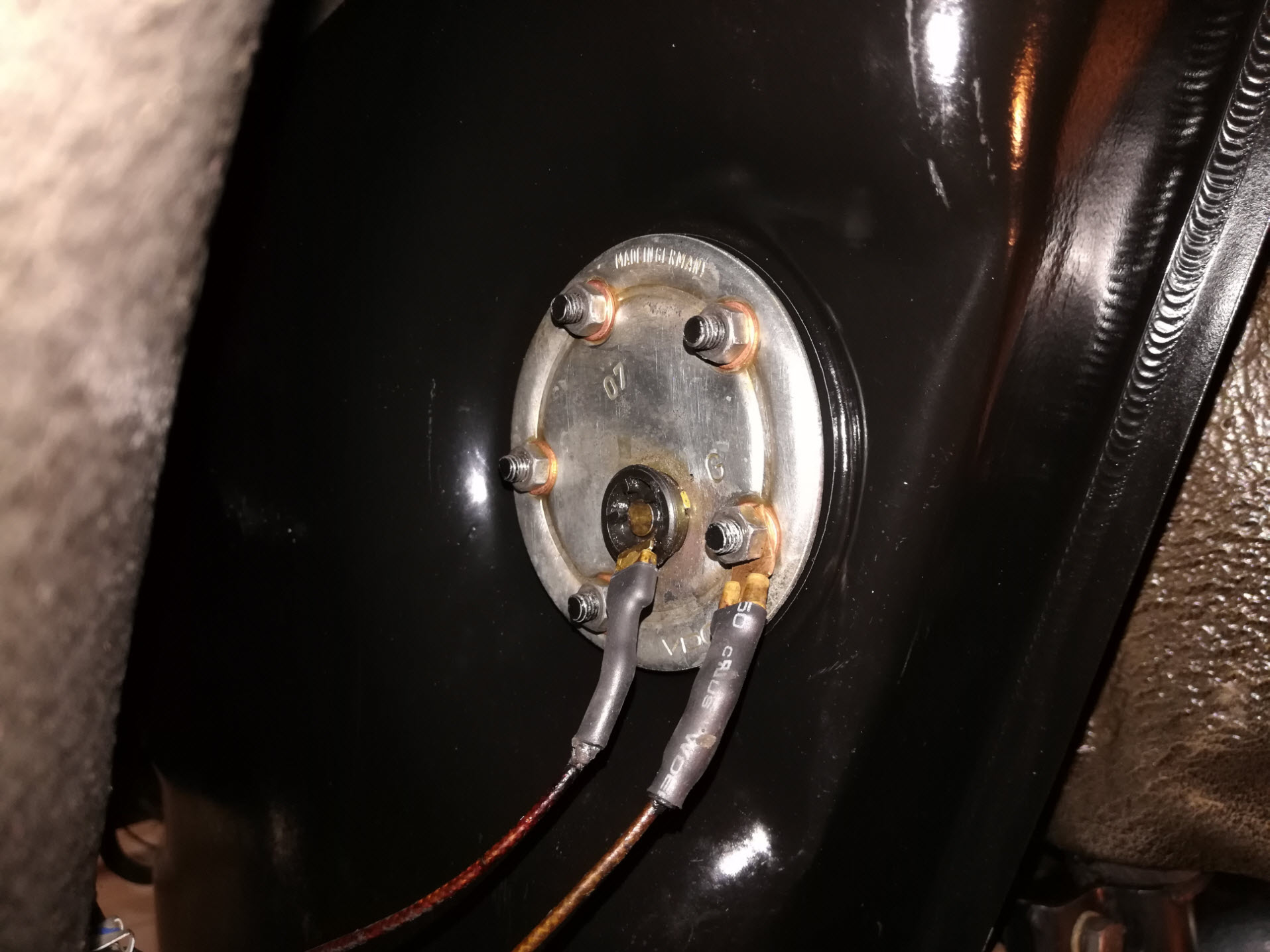 Air-cooled Porsche 911 oil level sender.
