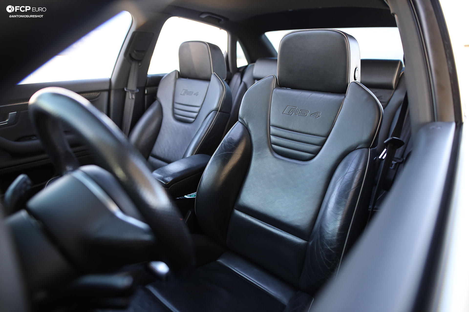 B7 Audi RS4 interior front seats