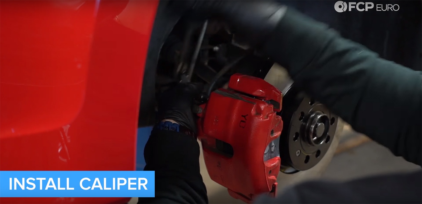 VW Audi Brake Job Caliper Installation