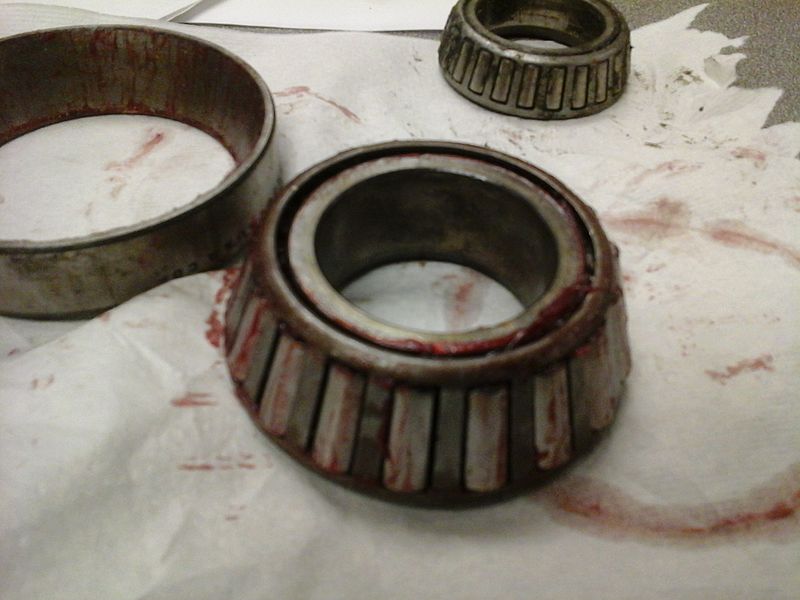 A freshly packed bearing