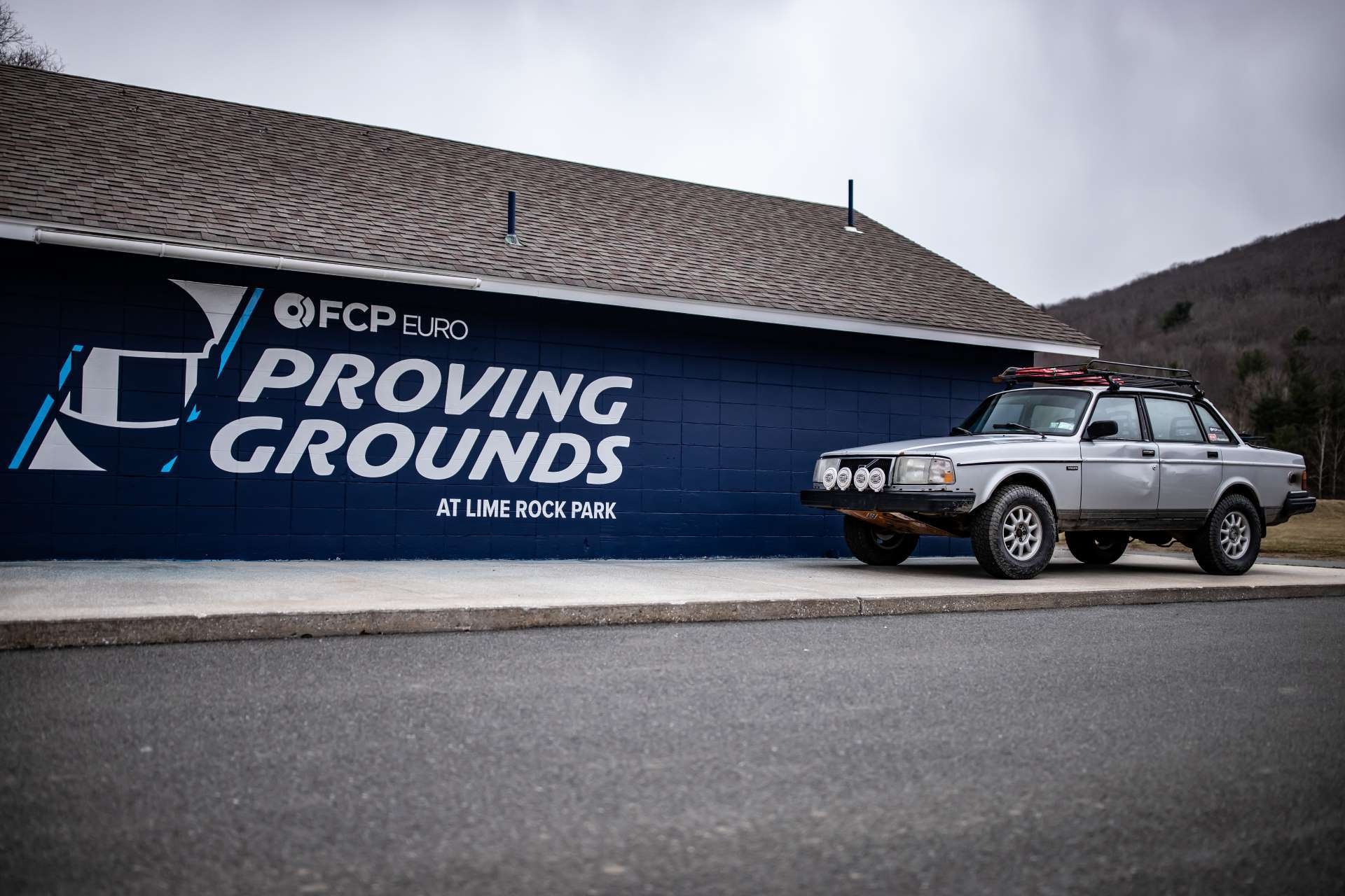 Lifted 1992 Volvo 240 Off-Road Lime Rock Park