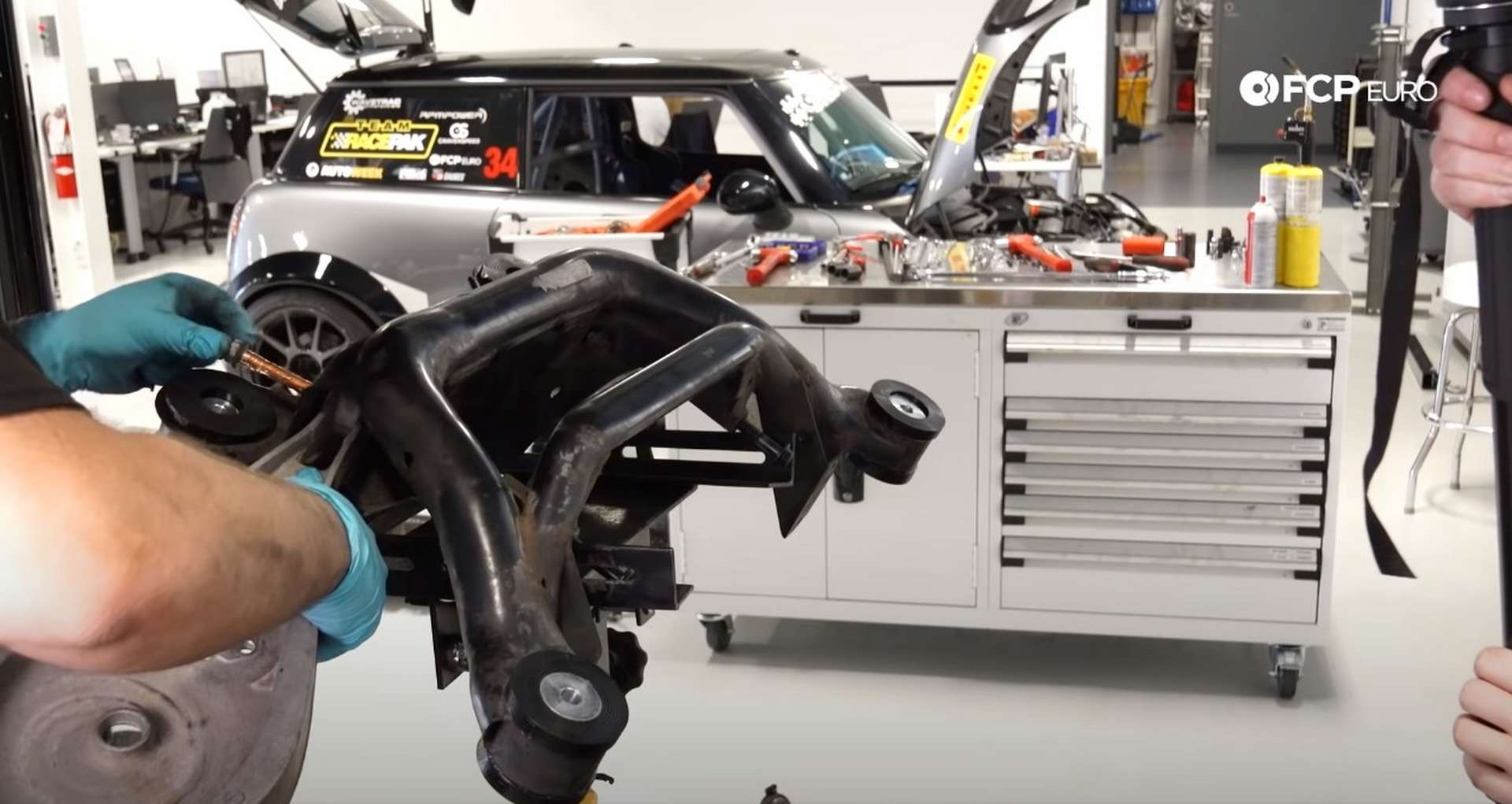 DIY E46 BMW M3 Rear Subframe Refresh Part 3 installing the upper control arms