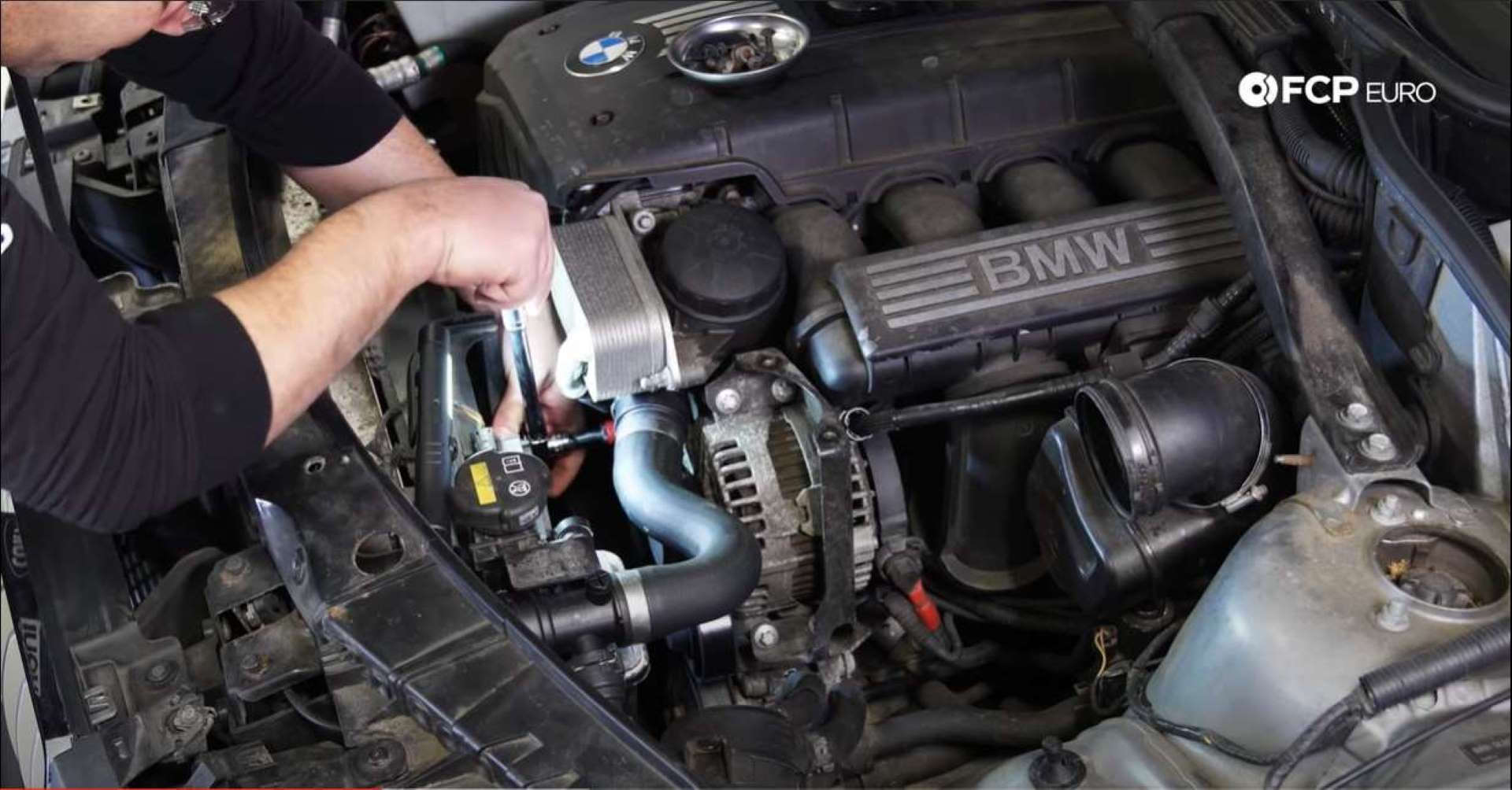 BMW N52 Alternator Replacement rotating tensioner