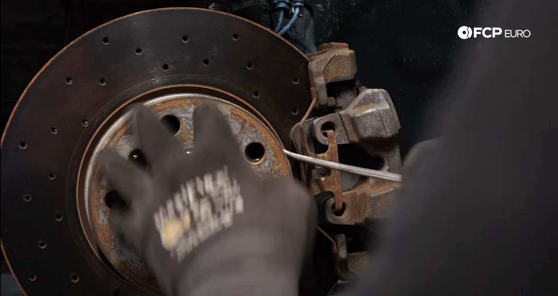 02-DIY-BMW-F30-Front-Brake-Service_Removing-The-Caliper