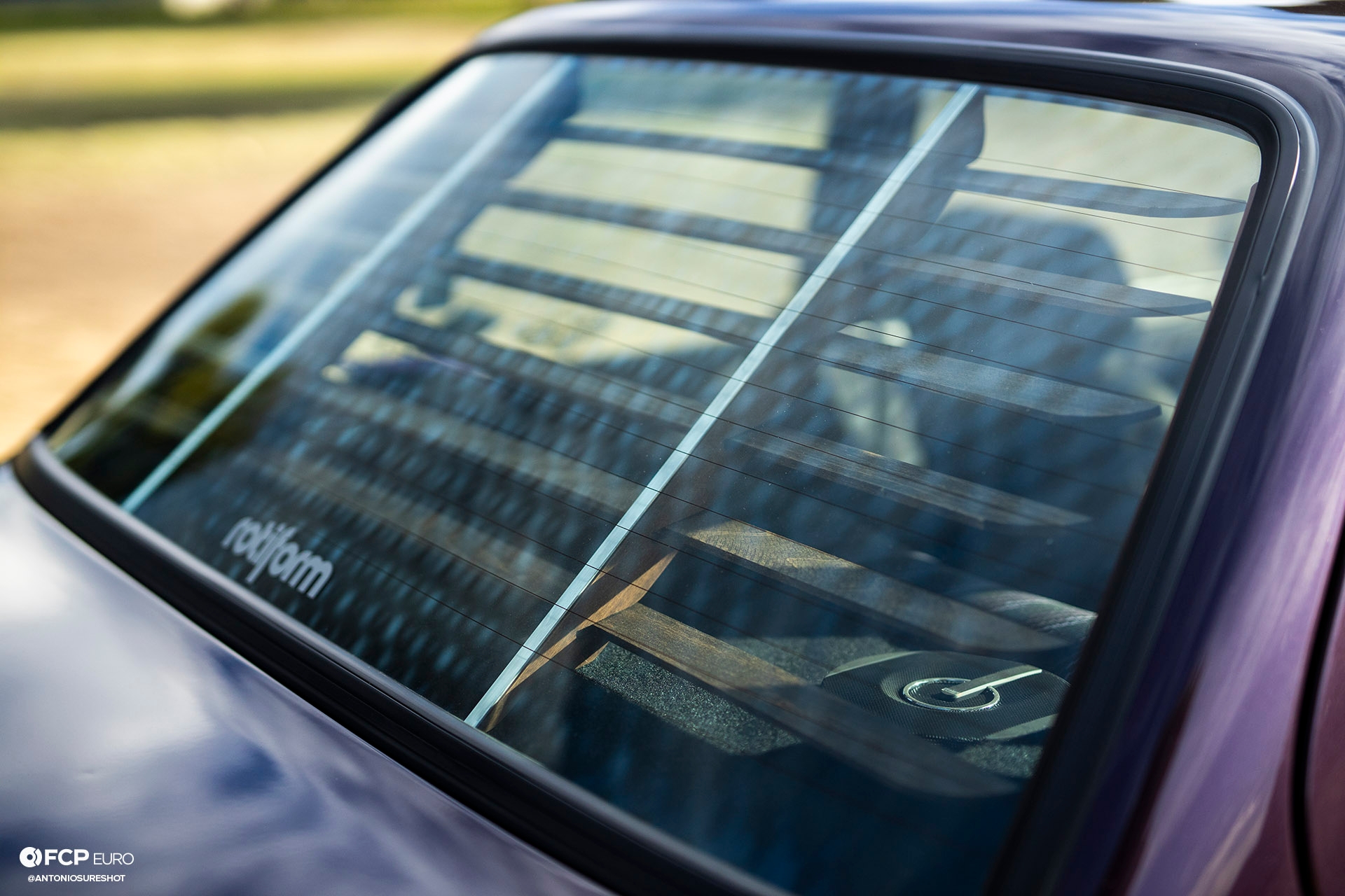 CAtuned Daytona Violet E30 BMW Window Louvres