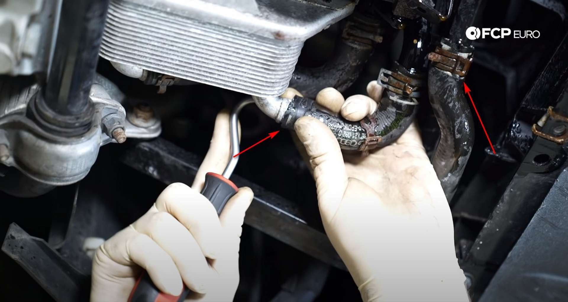 DIY Audi 3.0T PCV/AOS Replacement draining the coolant