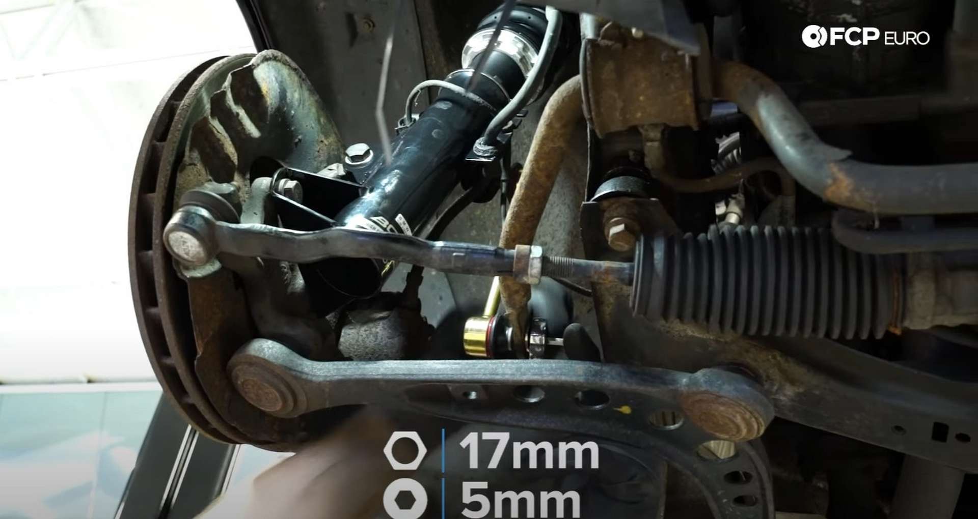 DIY BMW E36 Coilovers installing the endlinks
