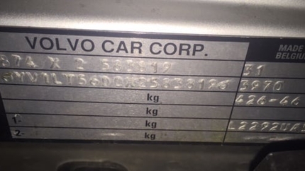 How to Decode Volvo Chassis Plates (P80)