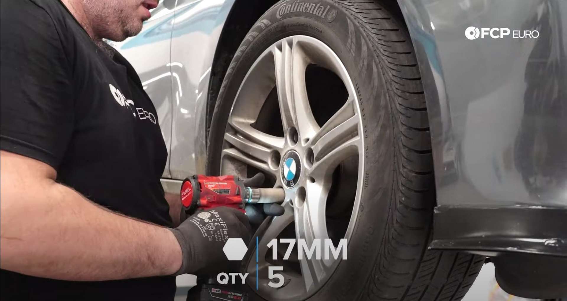 DIY BMW F30 Front Control Arm Replacement refitting the wheels