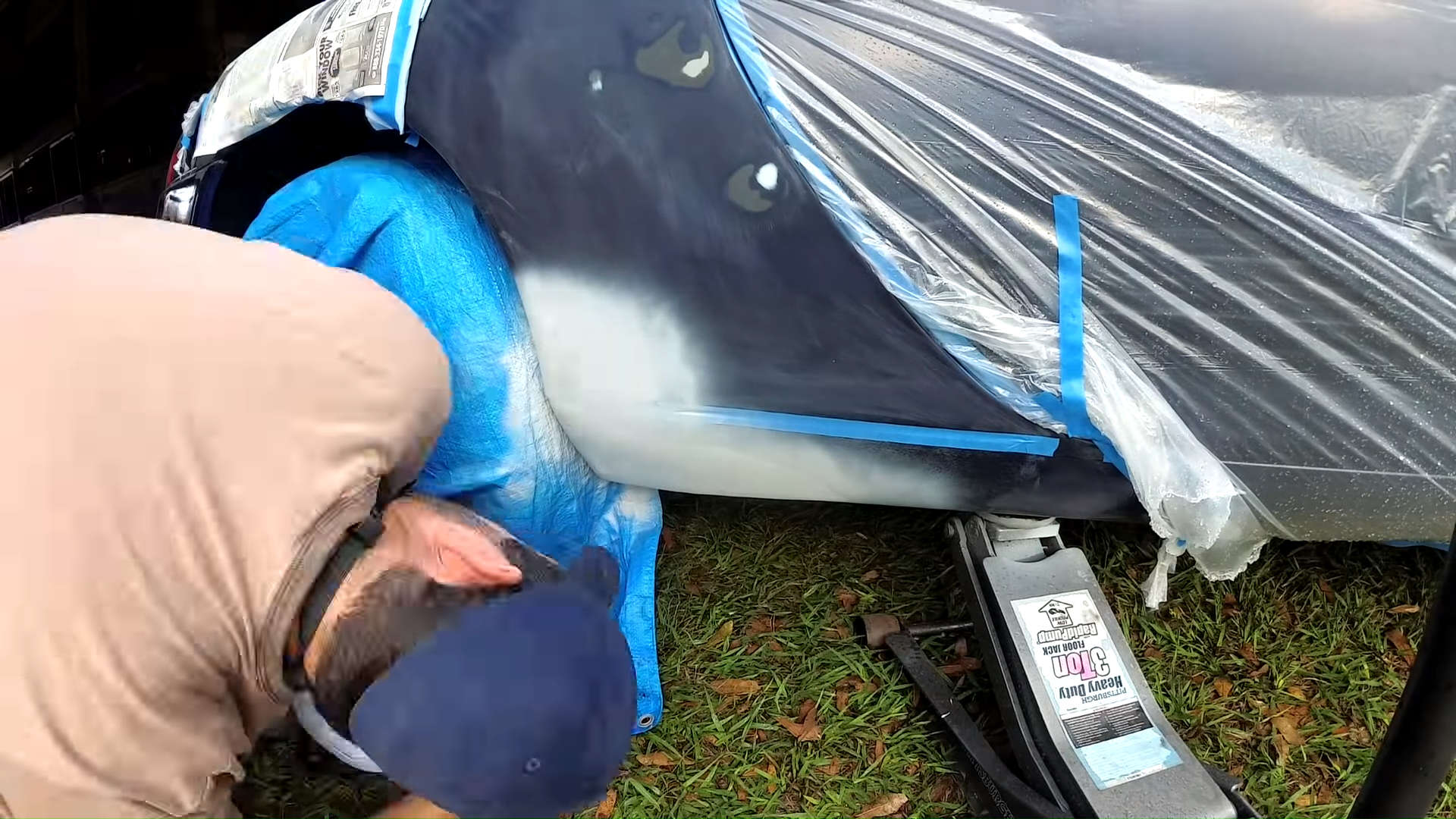 Wrecked Porsche 911 Paint Prep