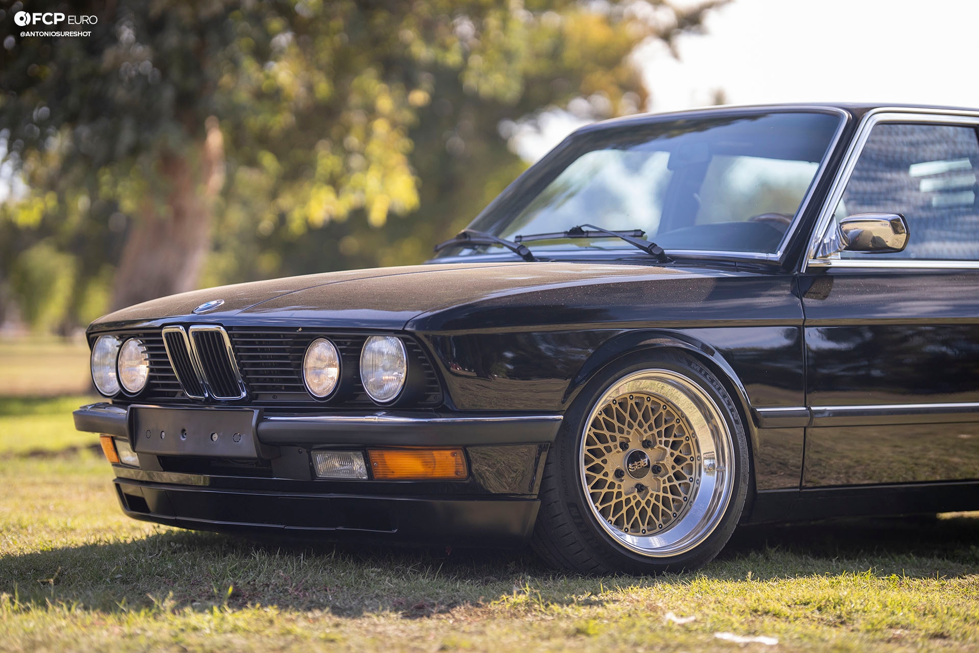 BMW E28 M60B40 V8 Engine Swap 535i Front End Lowered