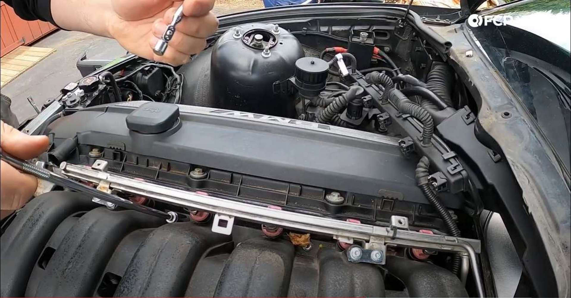 DIY BMW M50 Intake Manifold removing manifold nuts