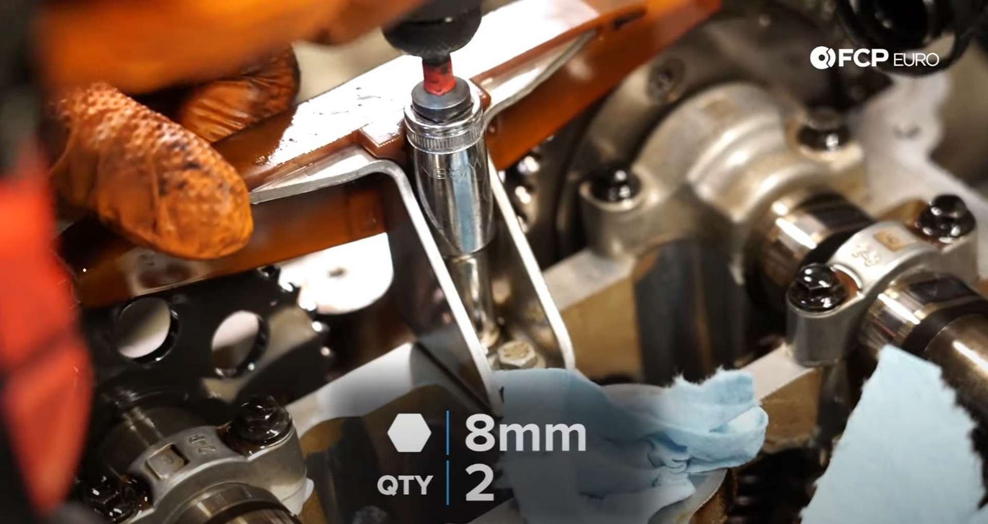 DIY MINI R56 Timing Chain Replacement removing the top timing chain guide bolts