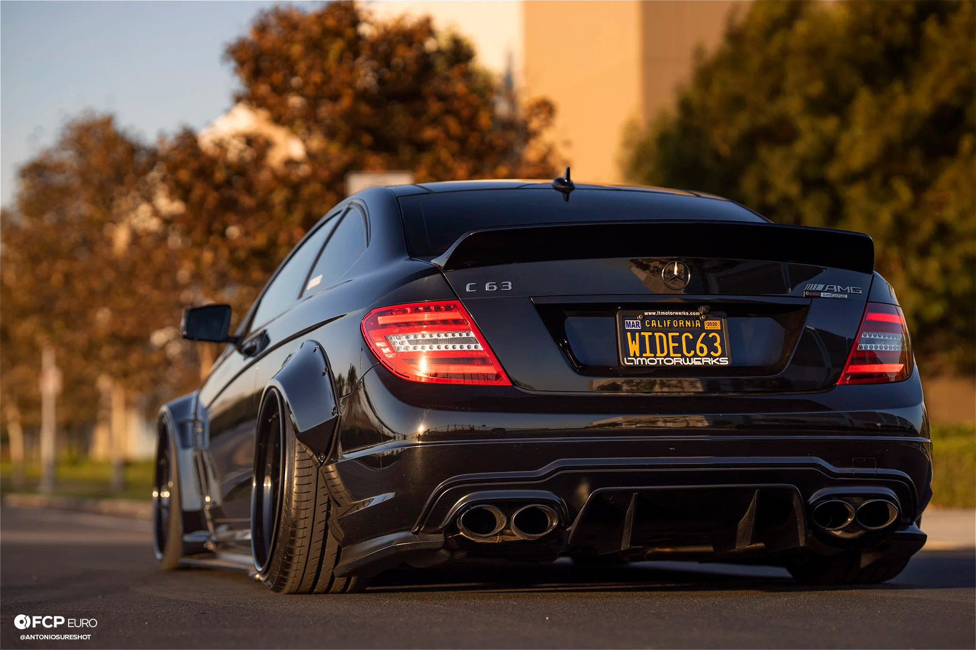 Weistec Supercharged Mercedes-AMG C63 Liberty Walk Rear End