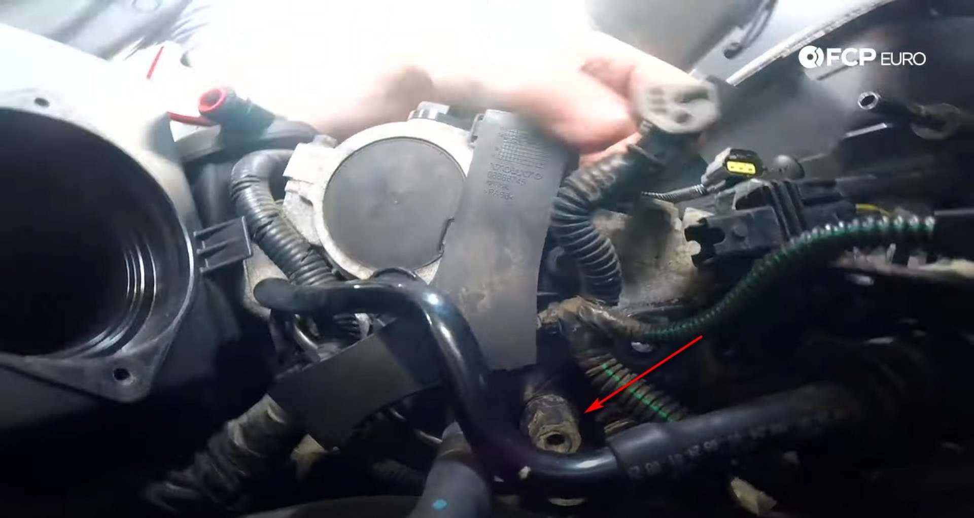 DIY Volvo P1 Timing Belt Replacement removing the 16mm bolt
