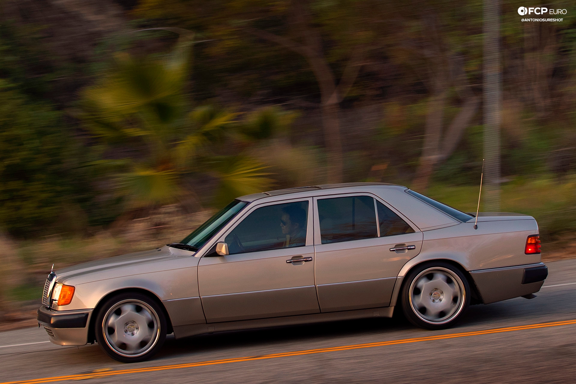 Mercedes Benz Porsche Carlsson 500E ANT24783 downhill