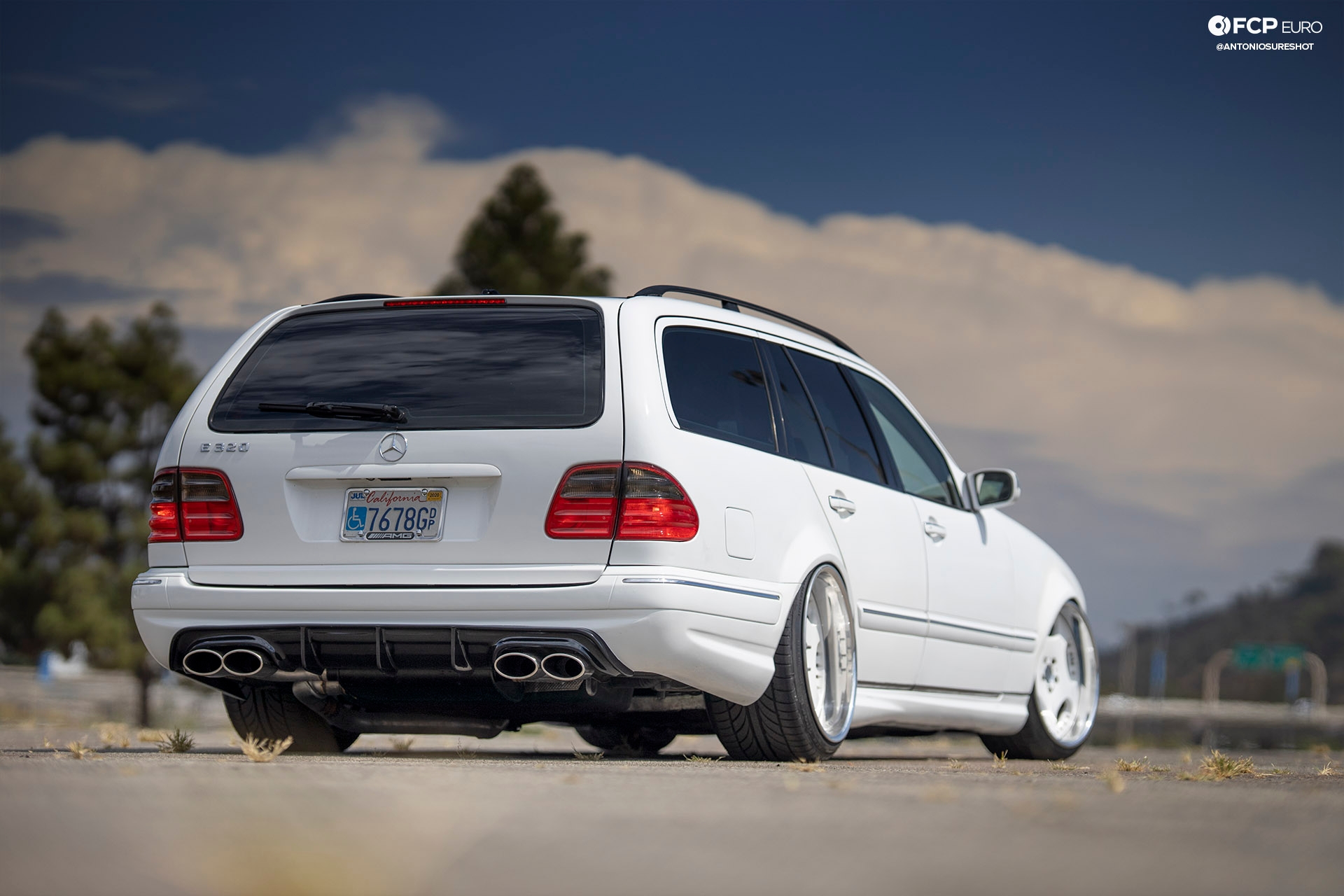 E320 Mercedes-Benz Estate wagon AMG E55 Engine Swap Wald Duchatelet Bilstein B8 Bosch Slam Specialties KSport 