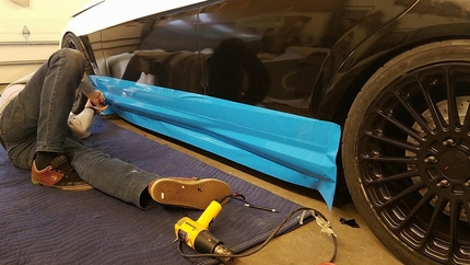 Mercedes C300 Race Car Update - The Car Gets Wrapped