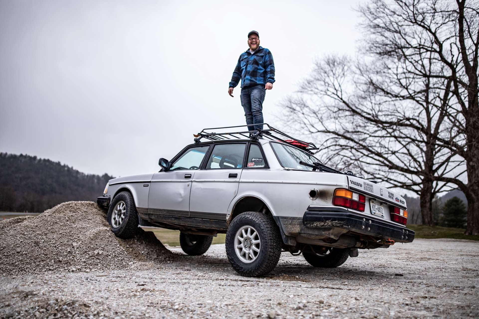 Lifted 1992 Volvo 240 Off-Road Lime Rock Park